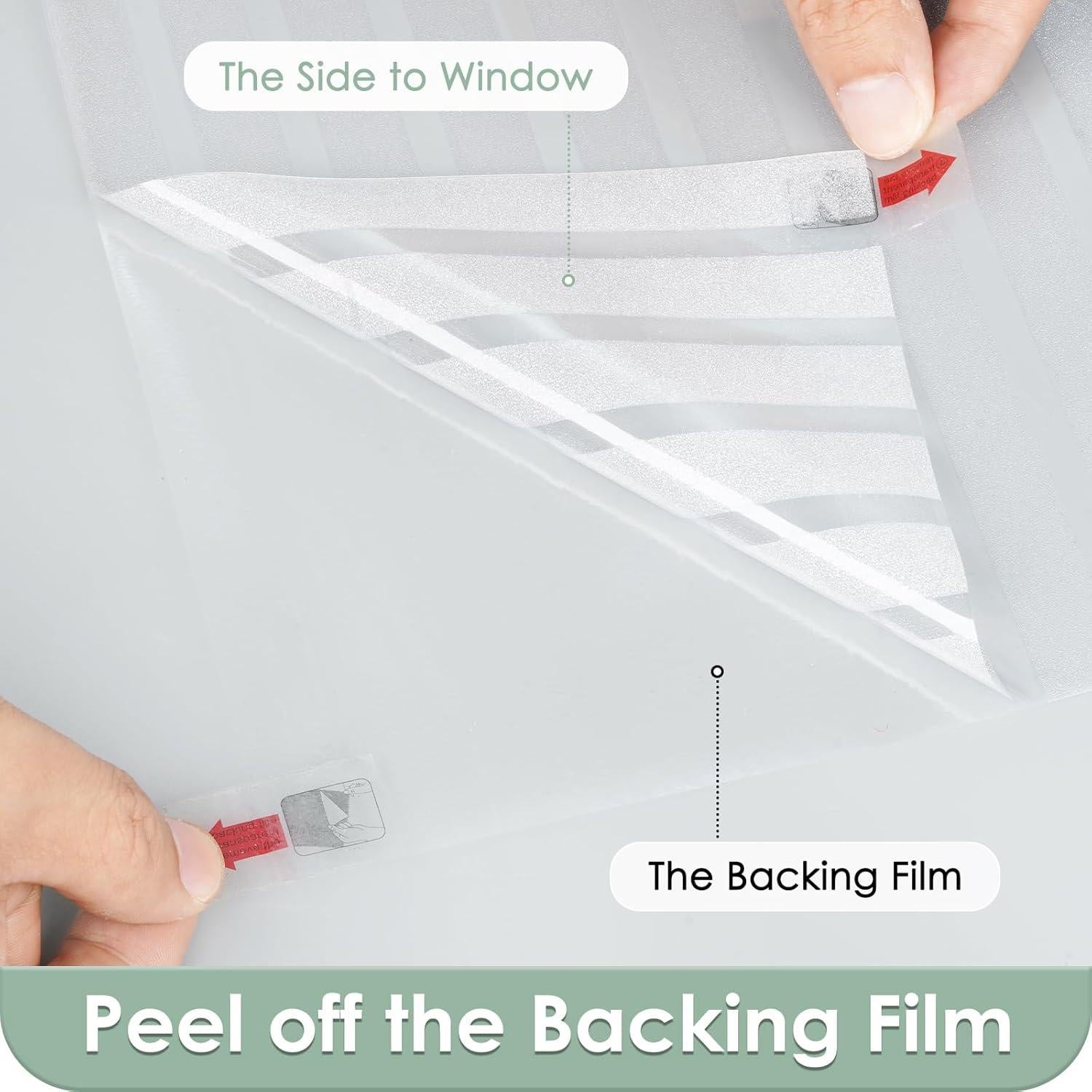 Película para Ventanas Rabbitgoo Rayas Clásicas 44.5x200cm