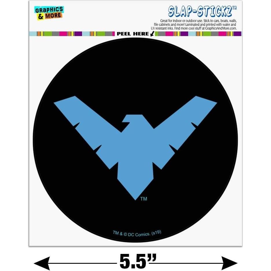 Sticker Batman Nightwing para Ventana de Auto 14 cm