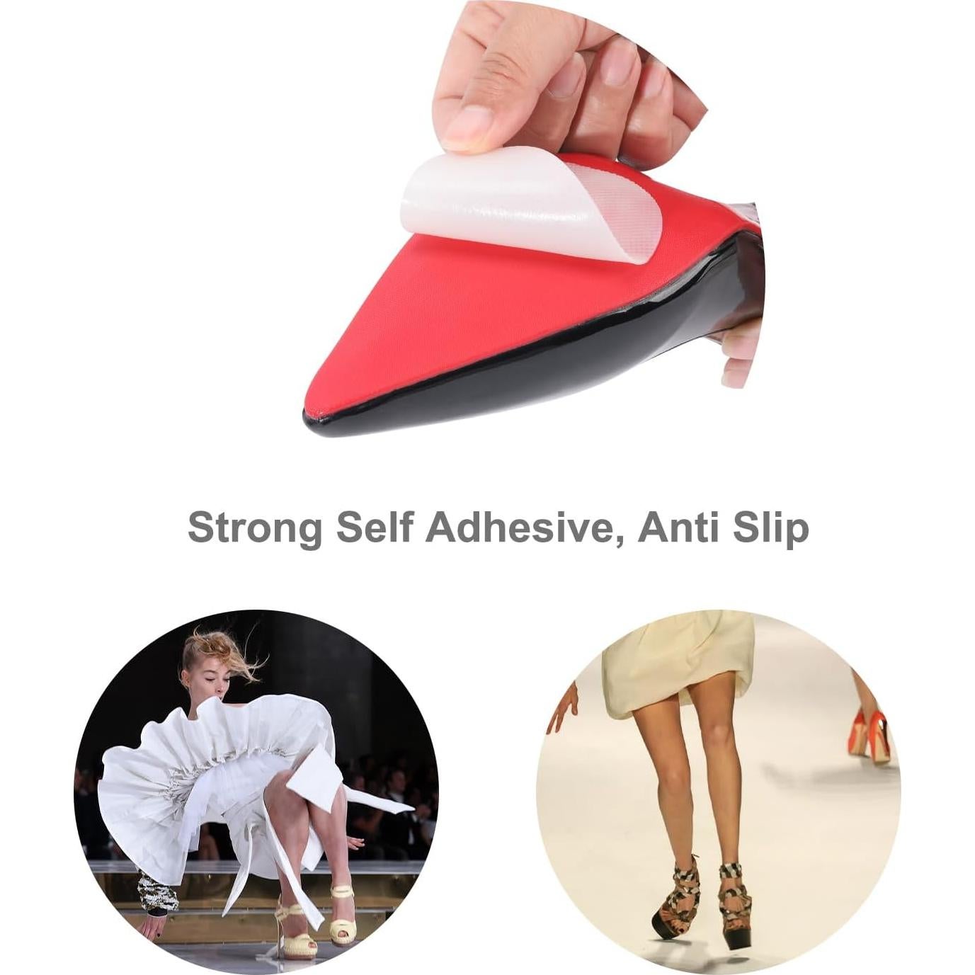 Almohadillas antideslizantes para zapatos Huapin - 4 pares, 8 piezas