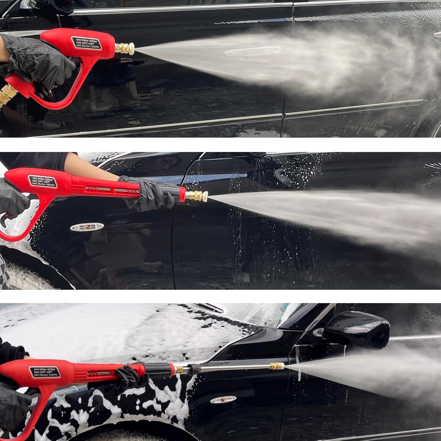 Pistola de Lavado a Presión CHAVOR 94 cm 3000 PSI 5 Boquillas