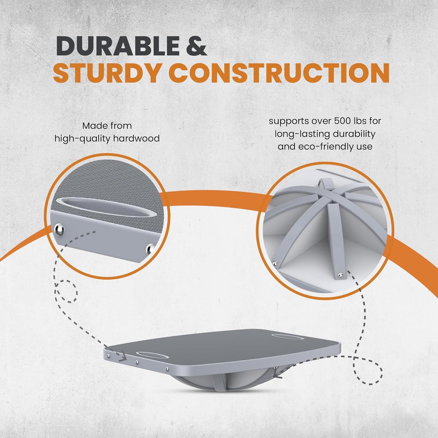 Tabla de Equilibrio Cusurlove de Madera 360° para Fitness