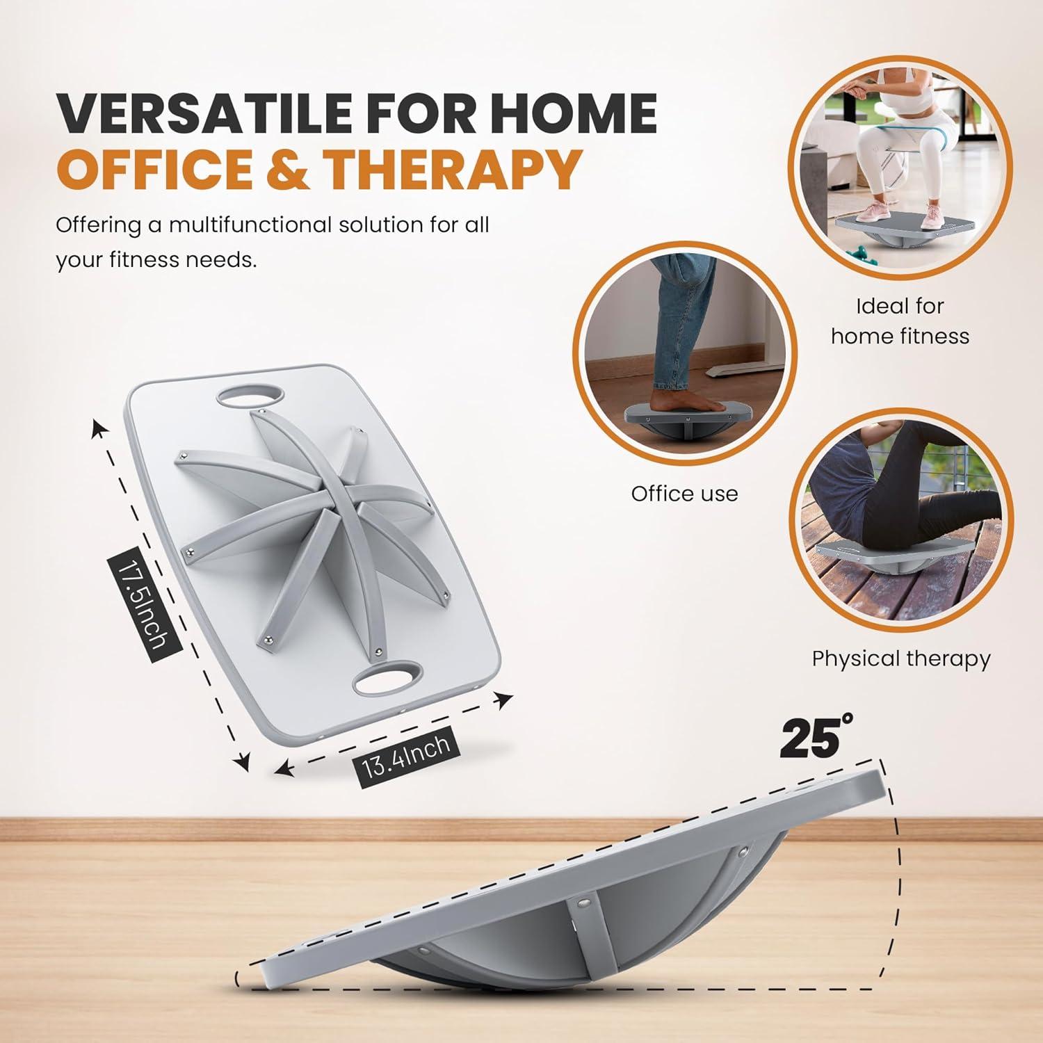 Tabla de Equilibrio Cusurlove de Madera 360° para Fitness