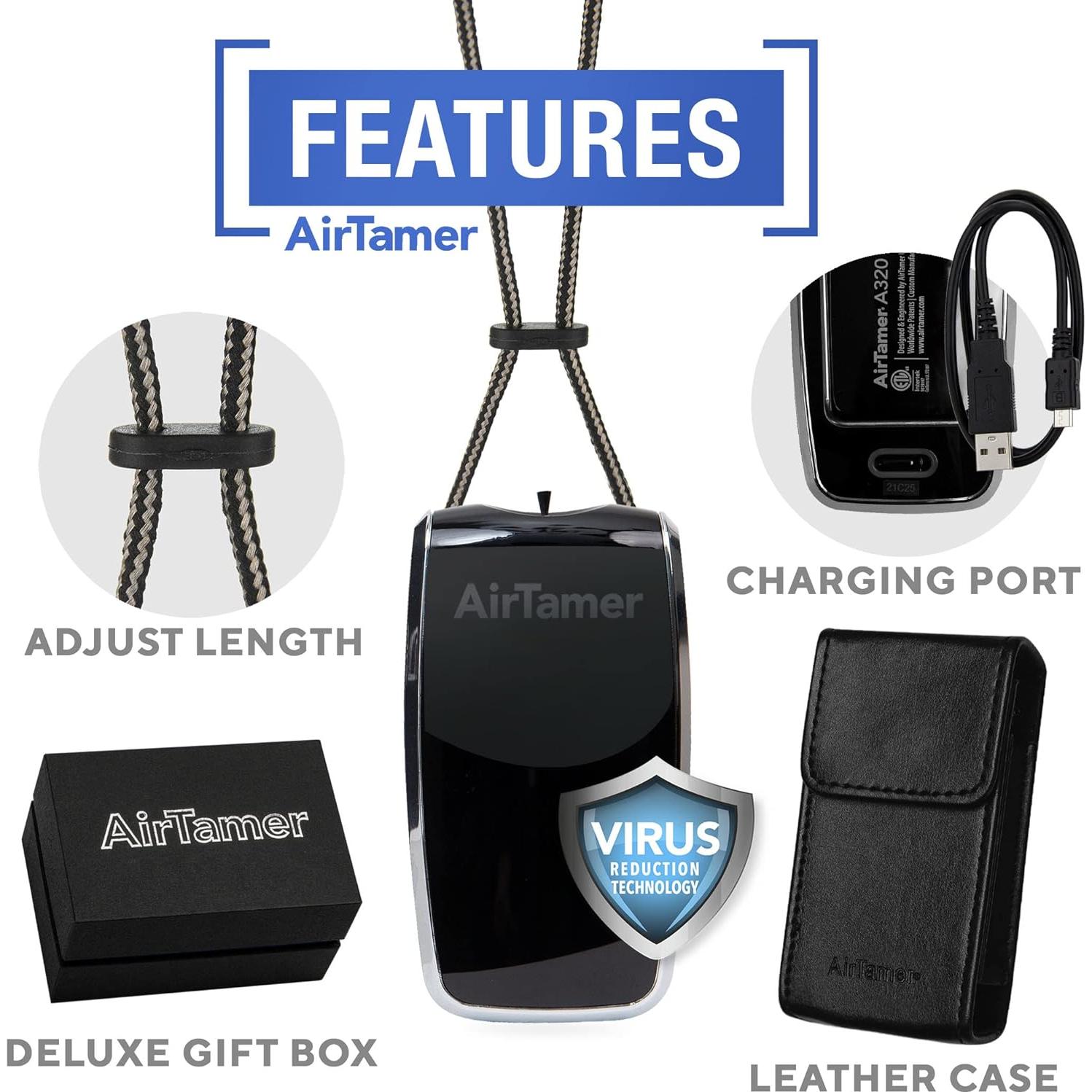 Purificador de Aire Personal Recargable AirTamer A320 Negro