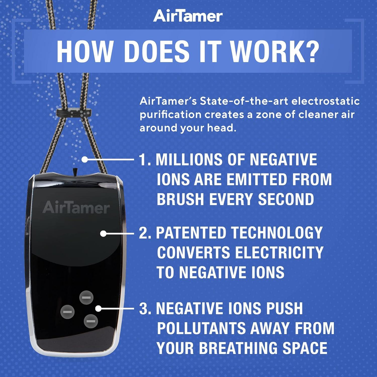 Purificador de Aire Personal Recargable AirTamer A320 Negro