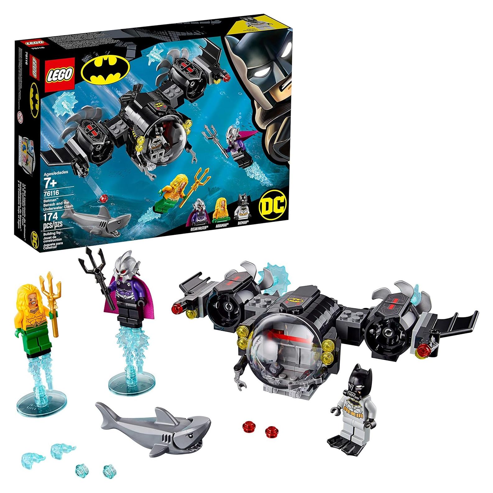 LEGO DC Batman Batsub y Choque Submarino 76116 - 174 Piezas
