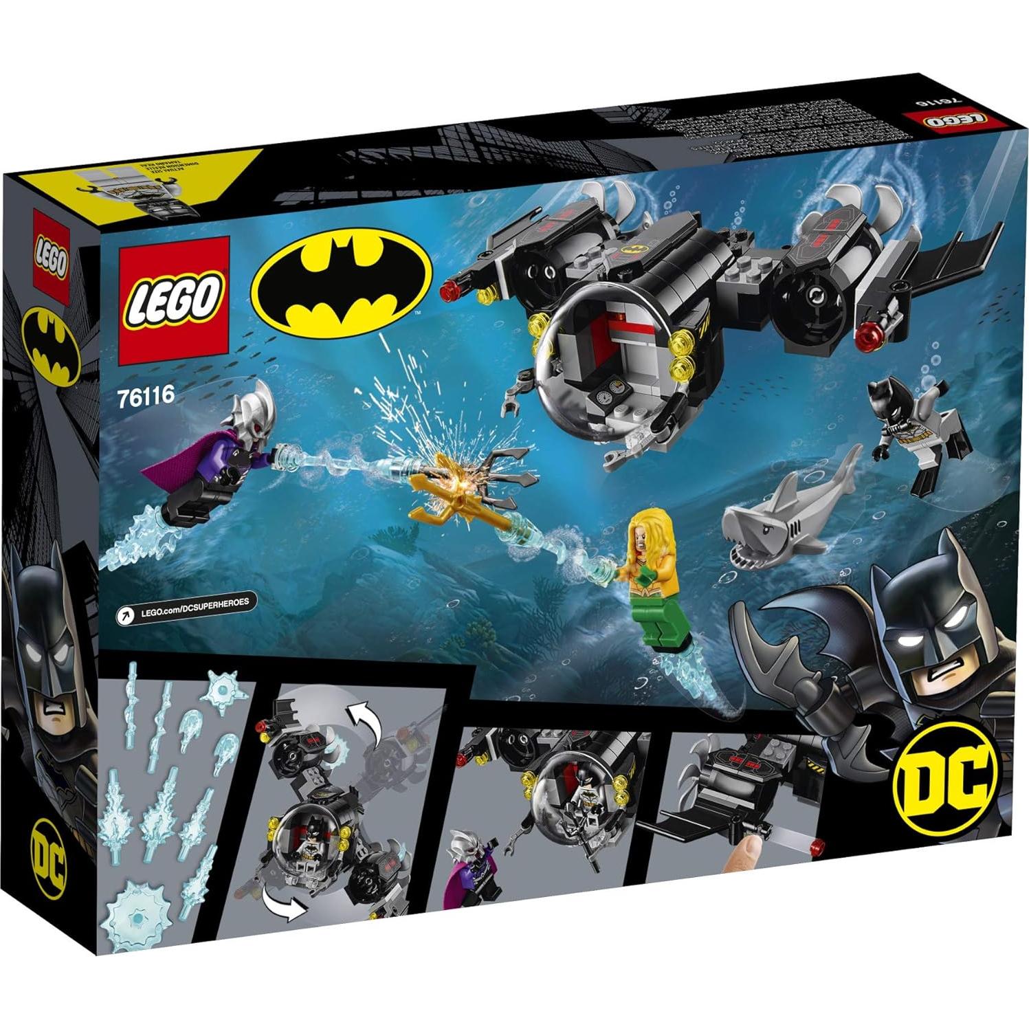 LEGO DC Batman Batsub y Choque Submarino 76116 - 174 Piezas