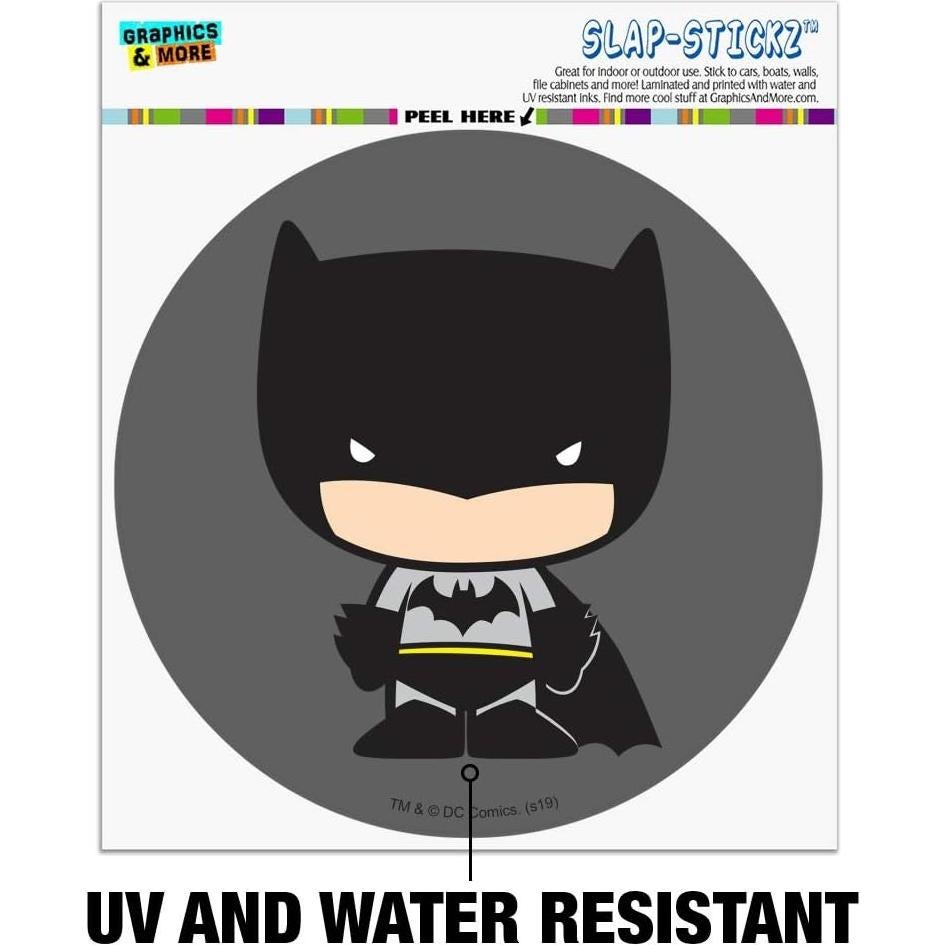 Sticker Batman Chibi 14 cm Vinilo Gráfico y Más