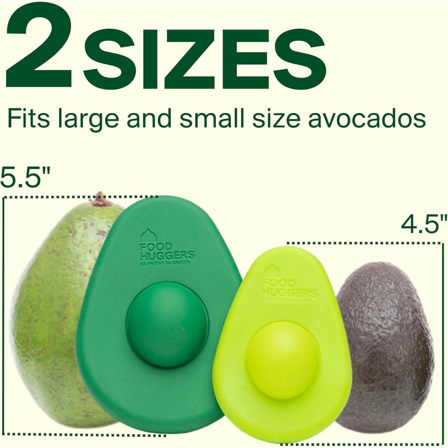 Food Huggers Abrazadores de Aguacate 2 Piezas Silicona Reutilizable