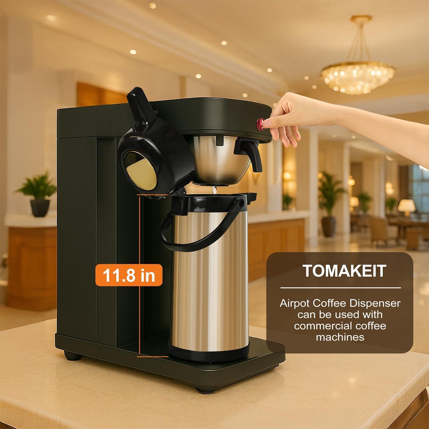 Carafe Térmica de Café TOMAKEIT 3L Acero Inoxidable Aislado