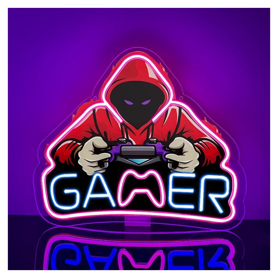 Luz de Neón LED Gamer RuCvixkt 39x32 cm USB Decorativa