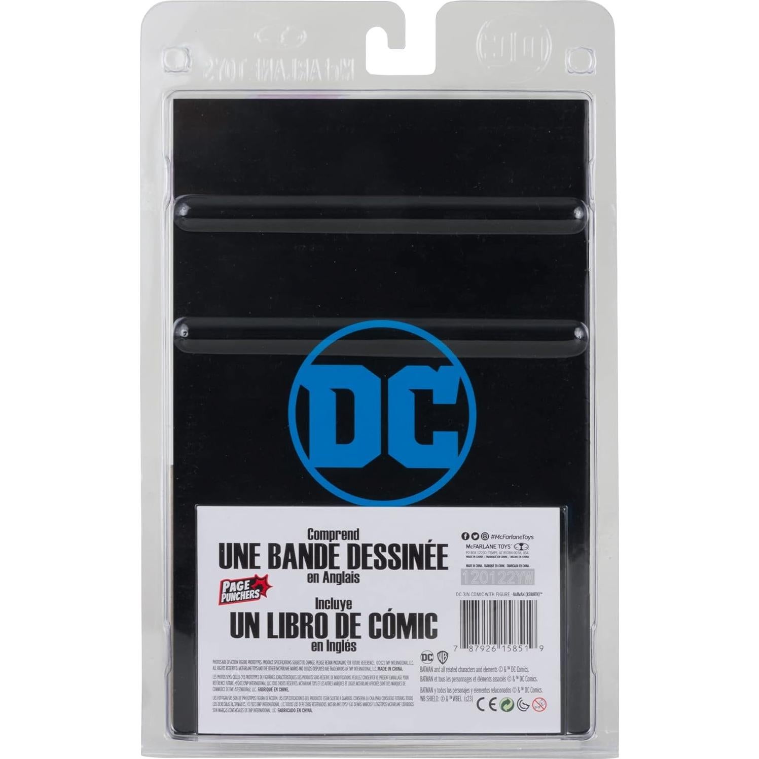 Figura Batman McFarlane Toys 7,62 cm con cómic Rebirth