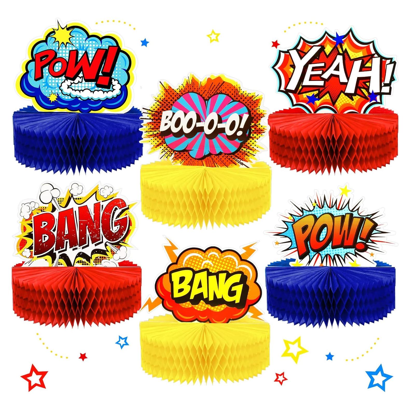 Centros de Mesa de Panal de Héroe Skylety 6 Pcs 19x19 cm