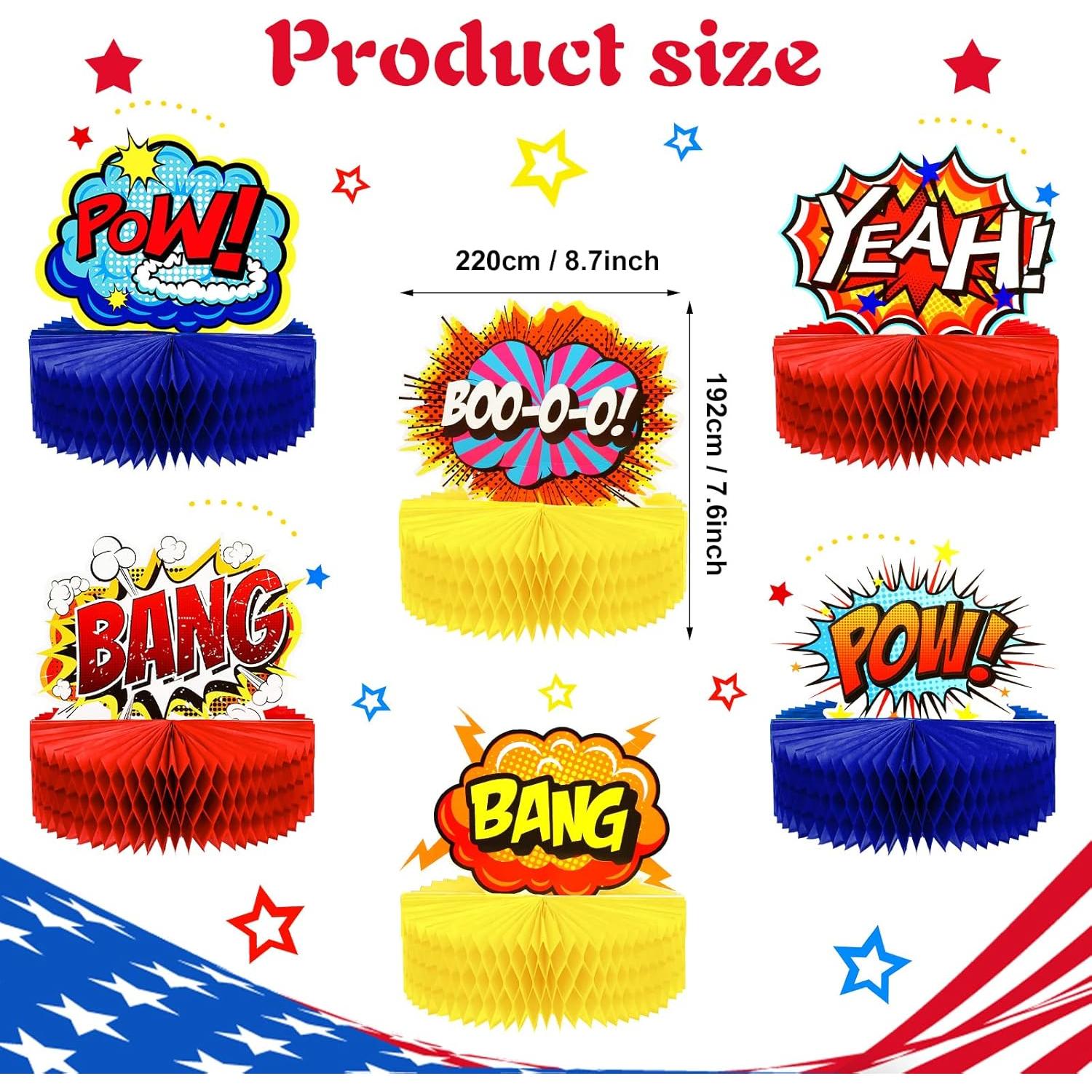 Centros de Mesa de Panal de Héroe Skylety 6 Pcs 19x19 cm