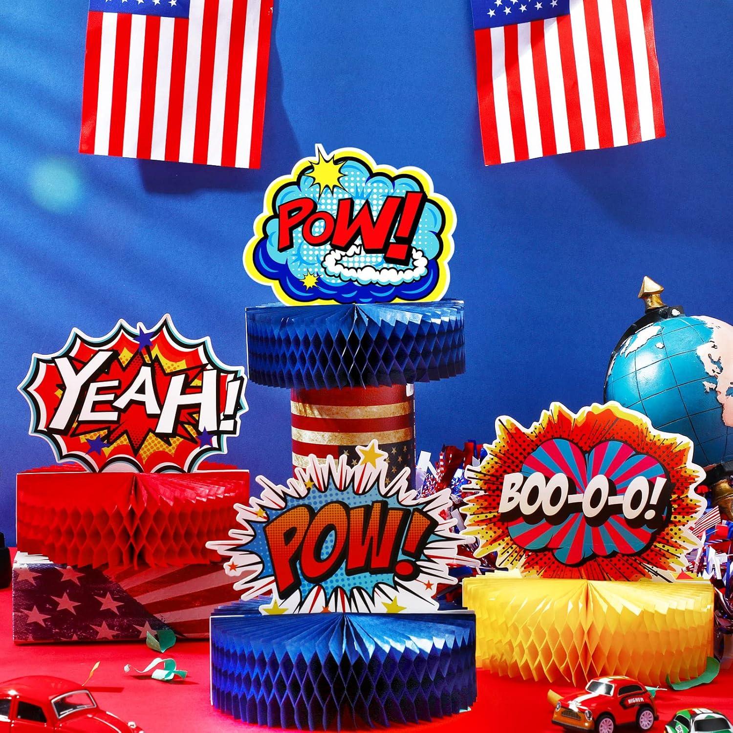 Centros de Mesa de Panal de Héroe Skylety 6 Pcs 19x19 cm