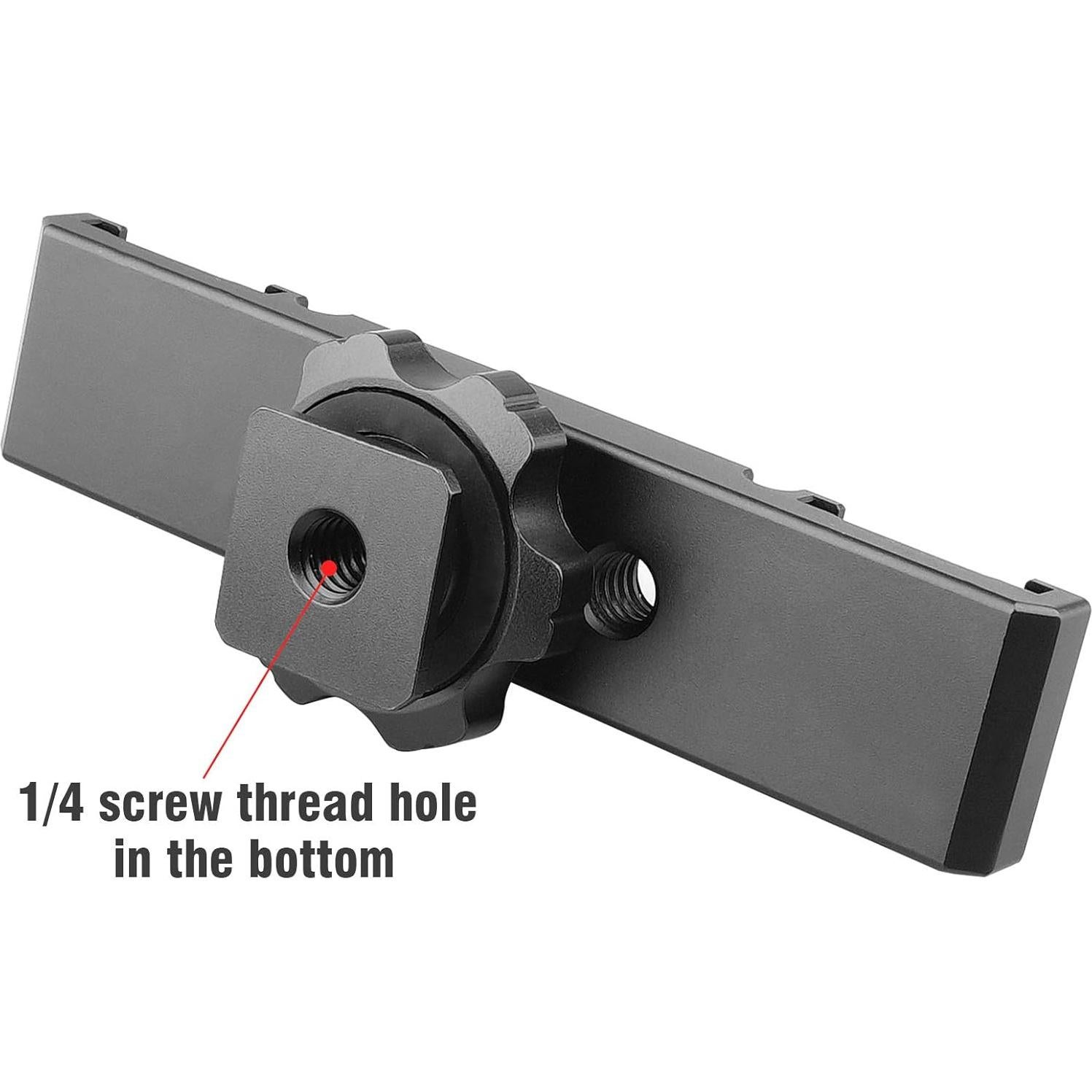 Soporte de zapata caliente ChromLives dual para luces y micrófonos