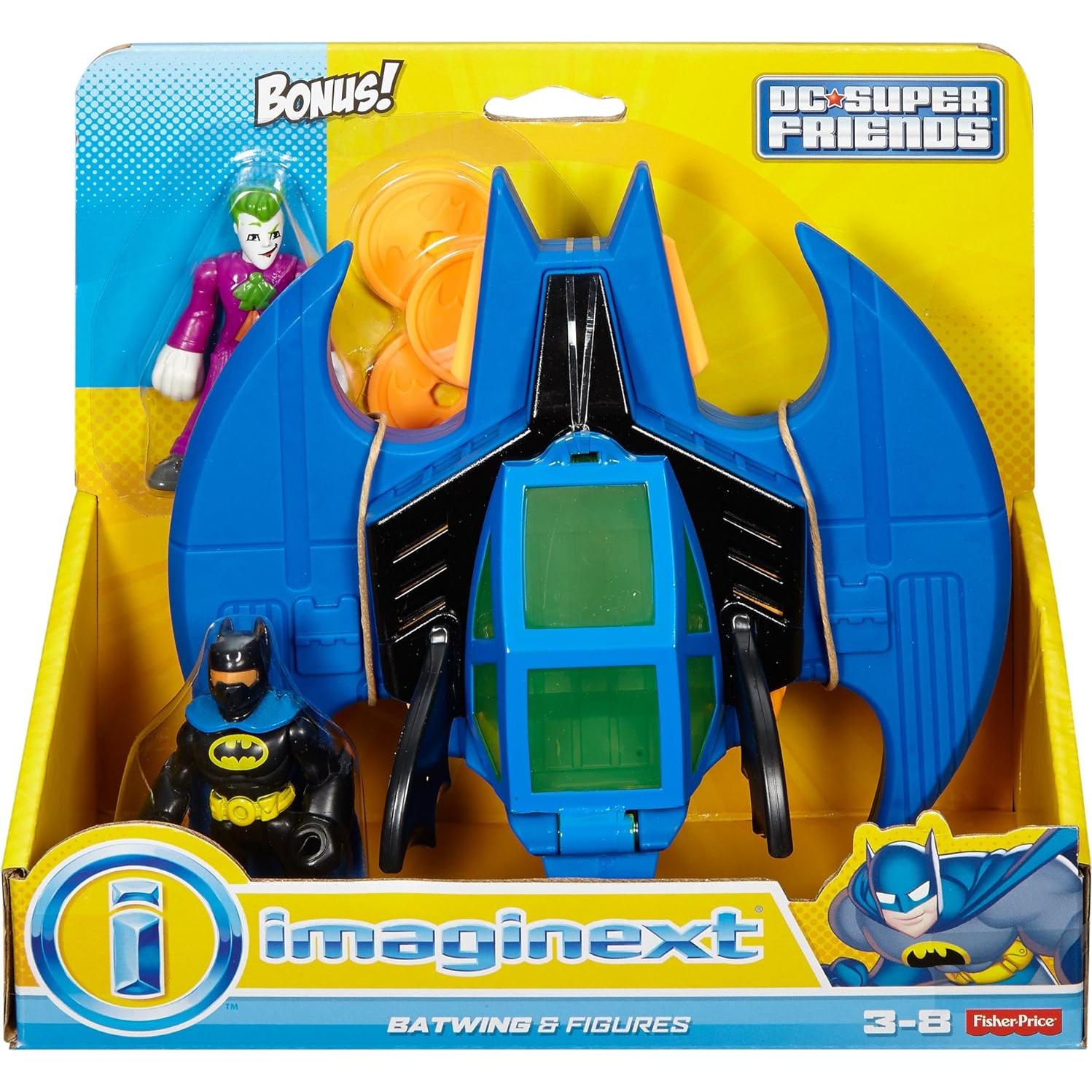 Fisher-Price Imaginext Batman Batwing y Joker 21,6 cm
