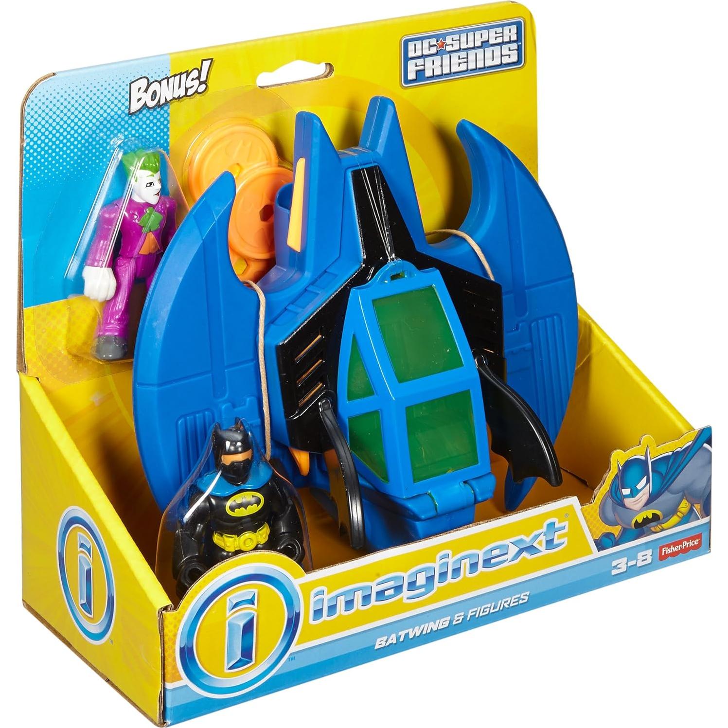 Fisher-Price Imaginext Batman Batwing y Joker 21,6 cm