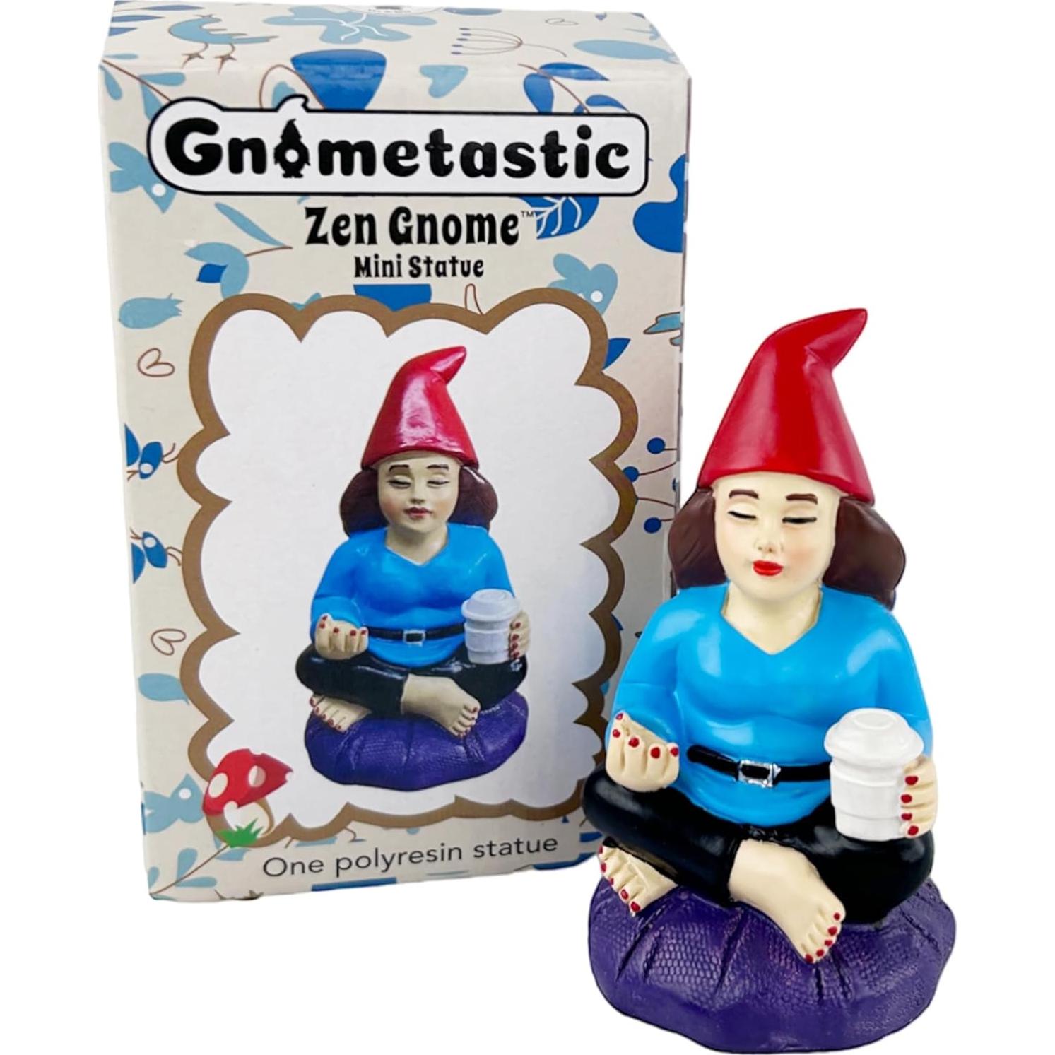 Gnomo Zen Mini Dama 9.53cm - Gnomos Jardín Divertidos