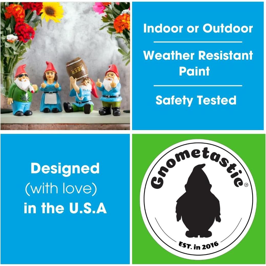 Gnomo Zen Mini Dama 9.53cm - Gnomos Jardín Divertidos