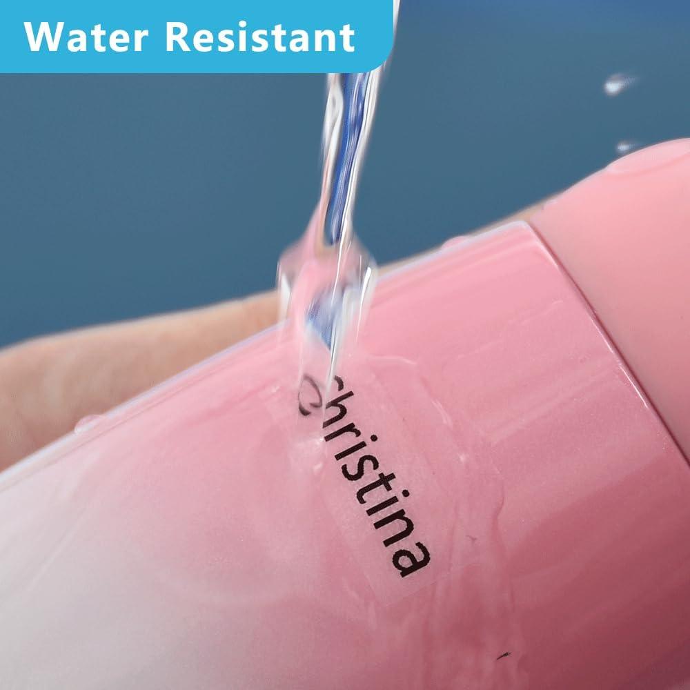 Cinta Laminada Hehua TZe-131 12mm Negra sobre Transparente - 3 Paquetes