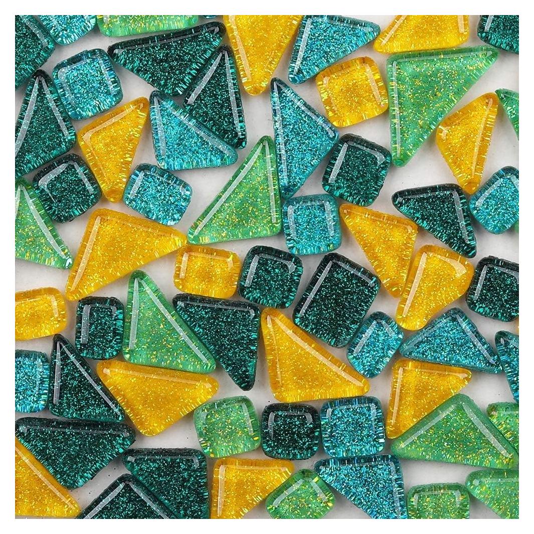 200g Azulejos de Mosaico Brillante Esweny para Manualidades