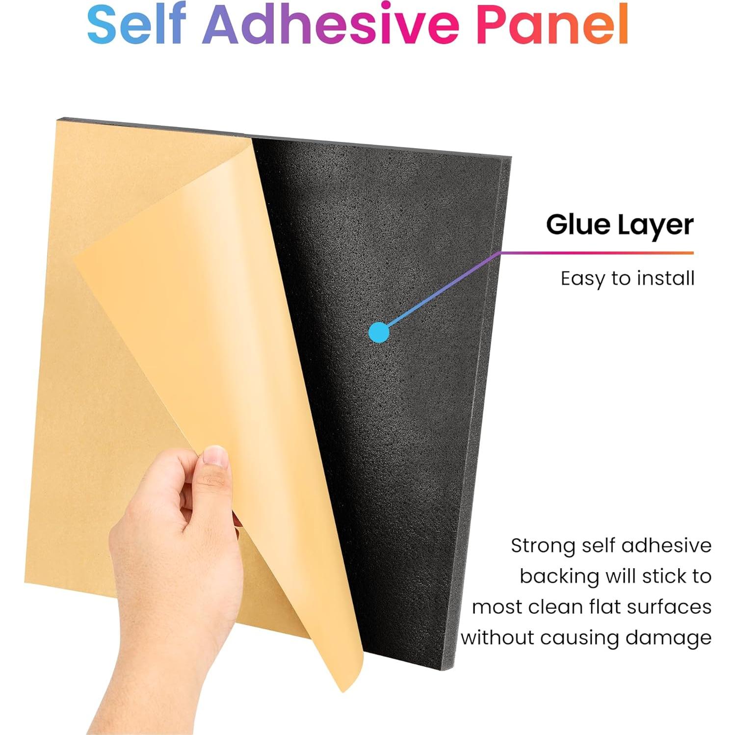 Paneles Acústicos Autoadhesivos Fstop Labs 30x30 cm - 12 Piezas