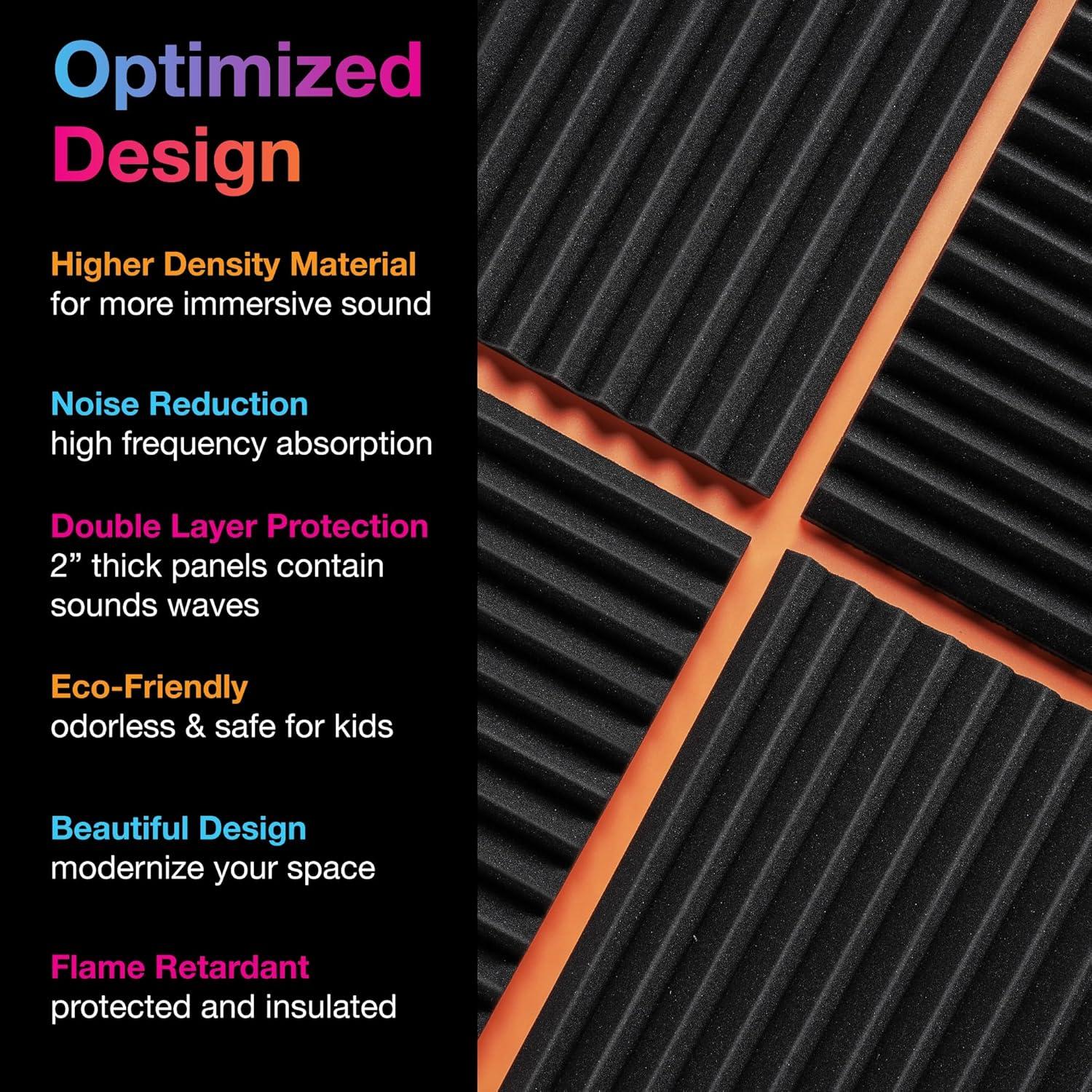 Paneles Acústicos Autoadhesivos Fstop Labs 30x30 cm - 12 Piezas