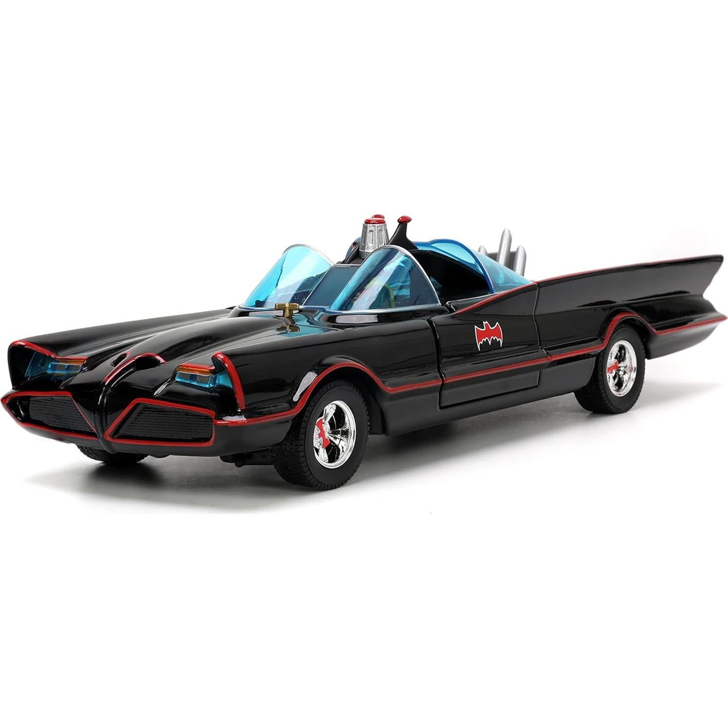 Coche Batmóvil Die-Cast Jada Toys con Figuras Batman 7 cm