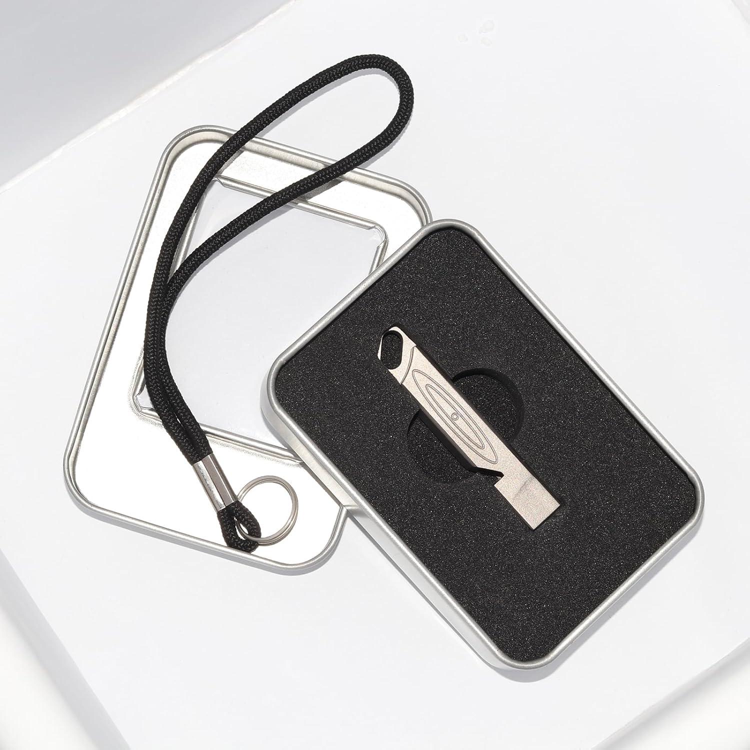 Silbato de Emergencia PENGART de Titanio Cuadrado 120dB