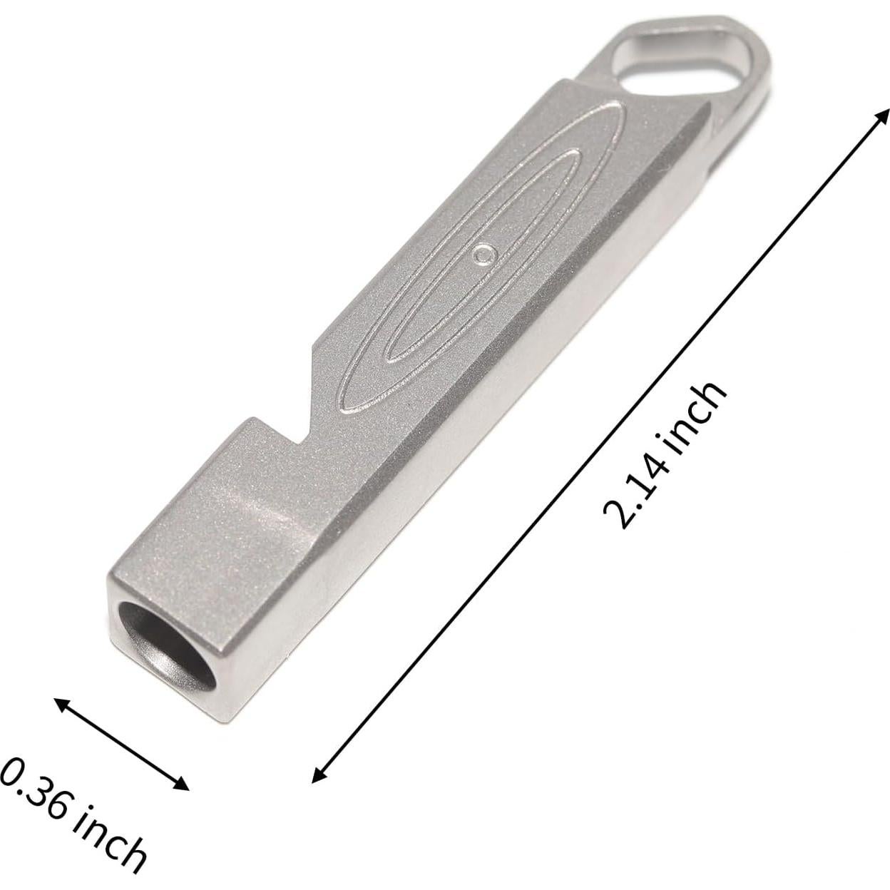 Silbato de Emergencia PENGART de Titanio Cuadrado 120dB