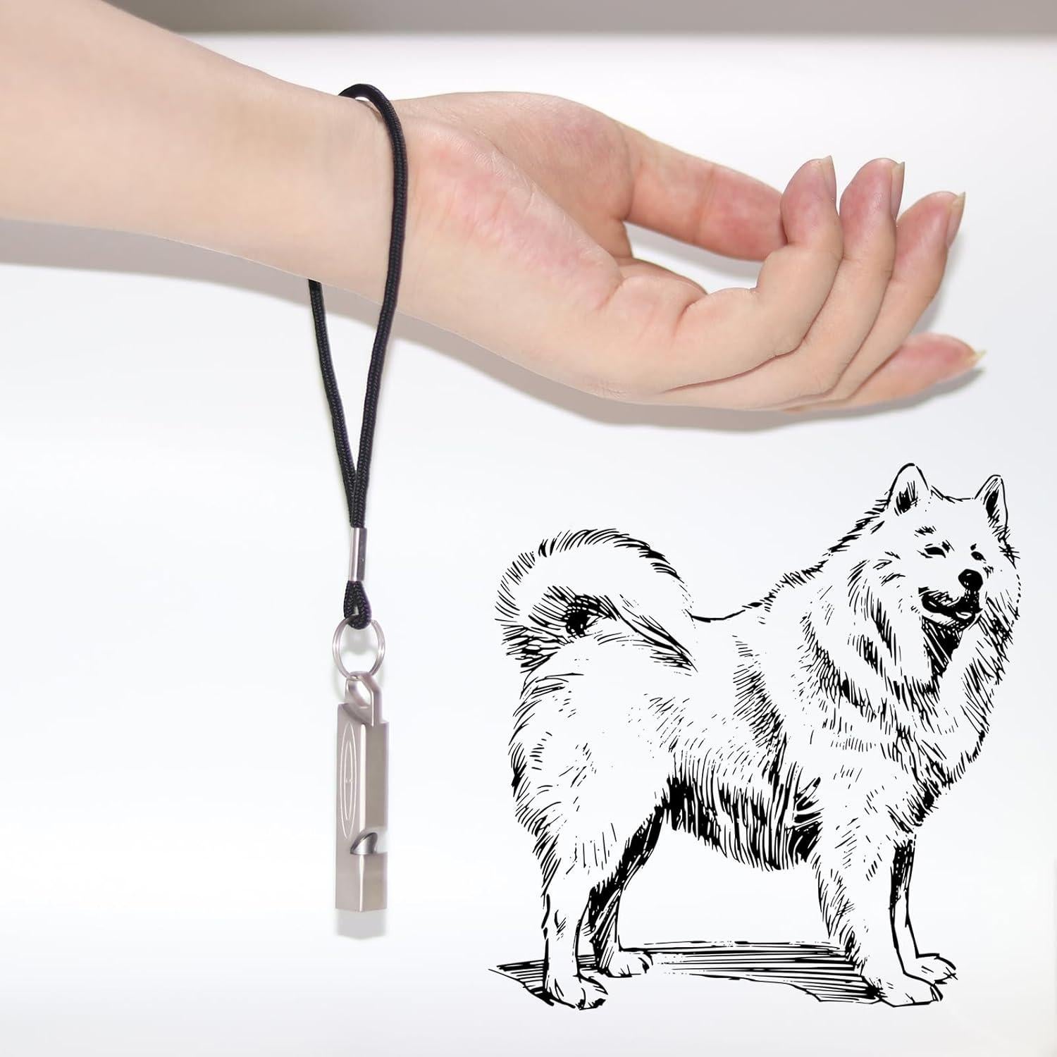 Silbato de Emergencia PENGART de Titanio Cuadrado 120dB