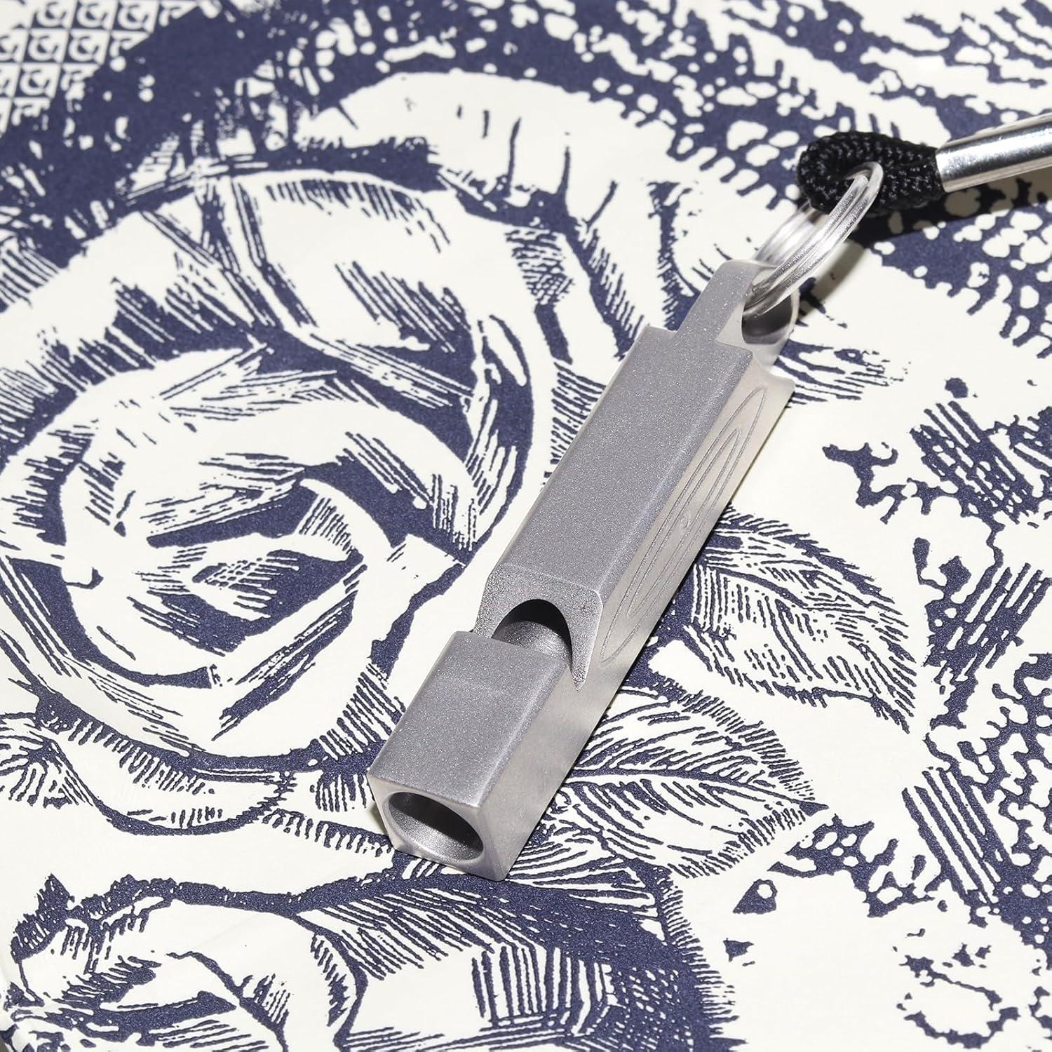 Silbato de Emergencia PENGART de Titanio Cuadrado 120dB