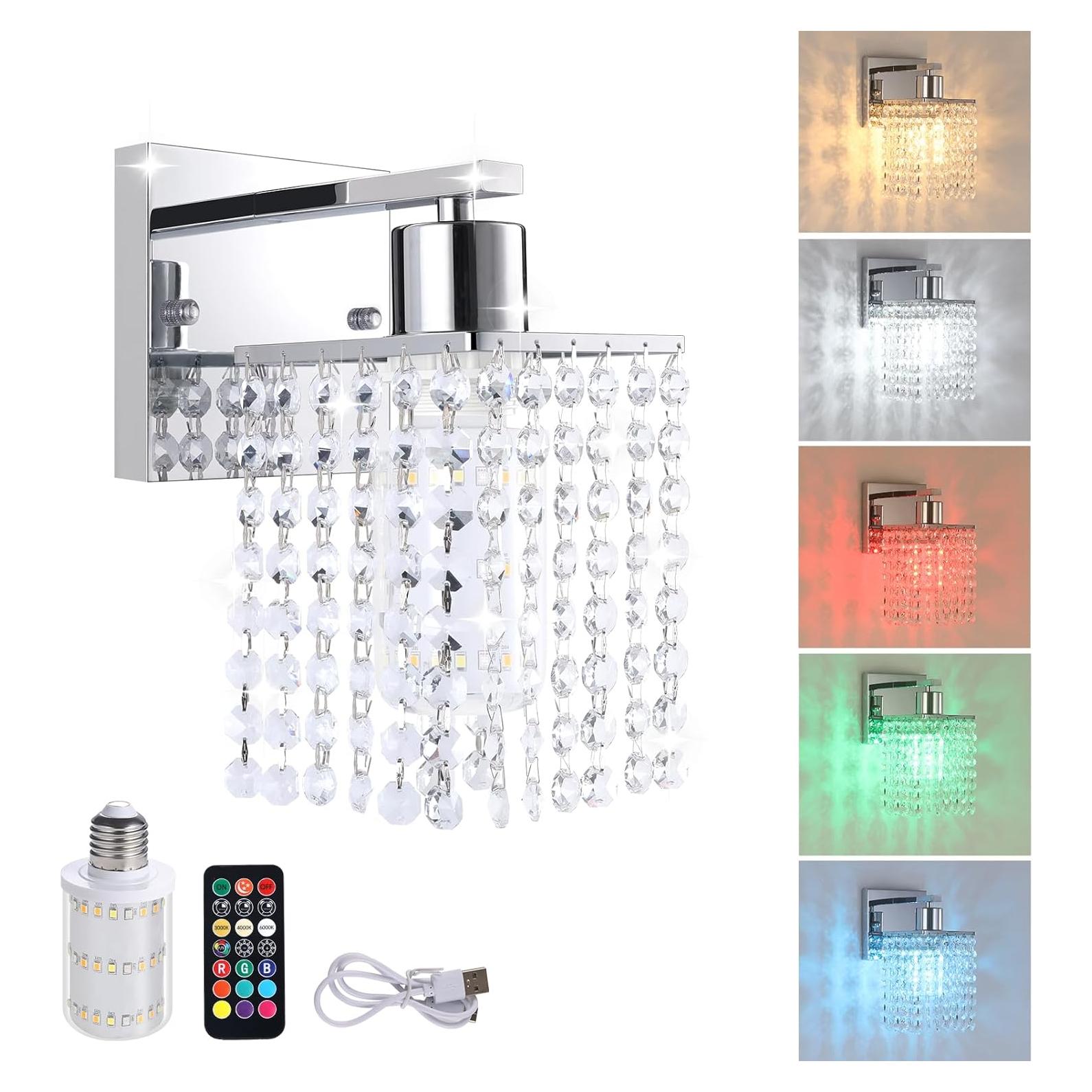 Aplique de Pared Inalámbrico Recargable 5200mAh con Control Remoto