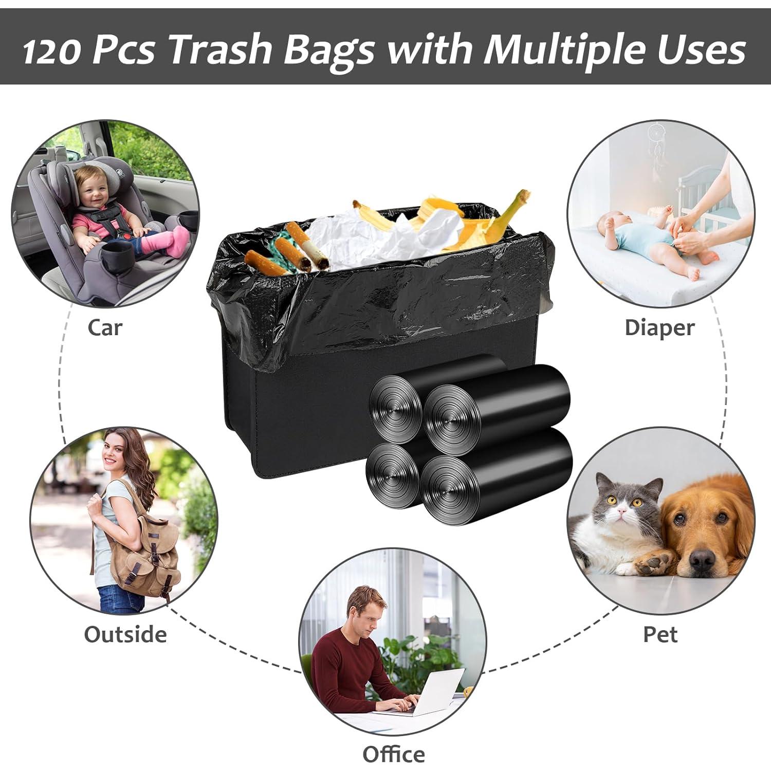 Bolsas de Basura para Auto Accmor 30x30cm 120 Unidades Negras