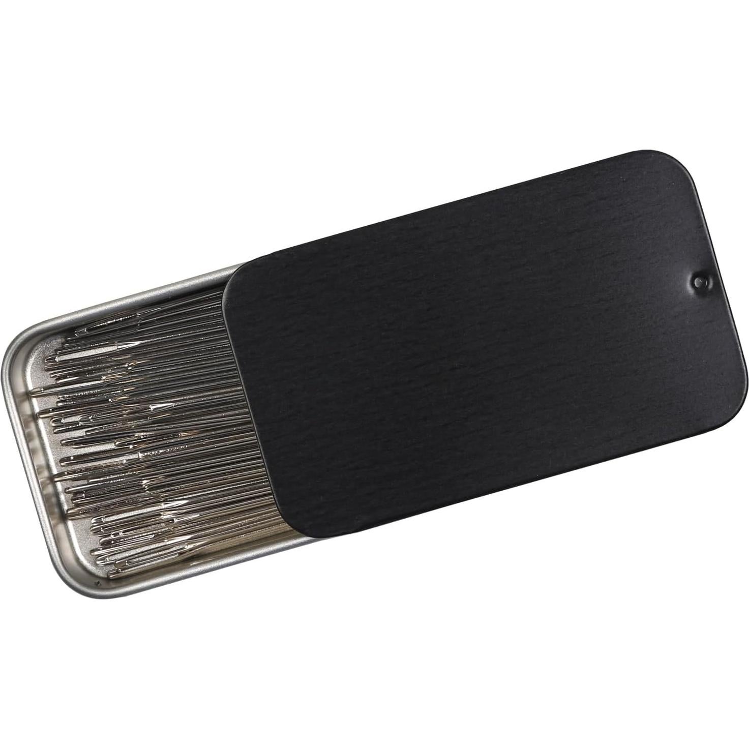 Kit de Agujas de Coser Eketirry 40PCS Ojo Grande Acero Inoxidable