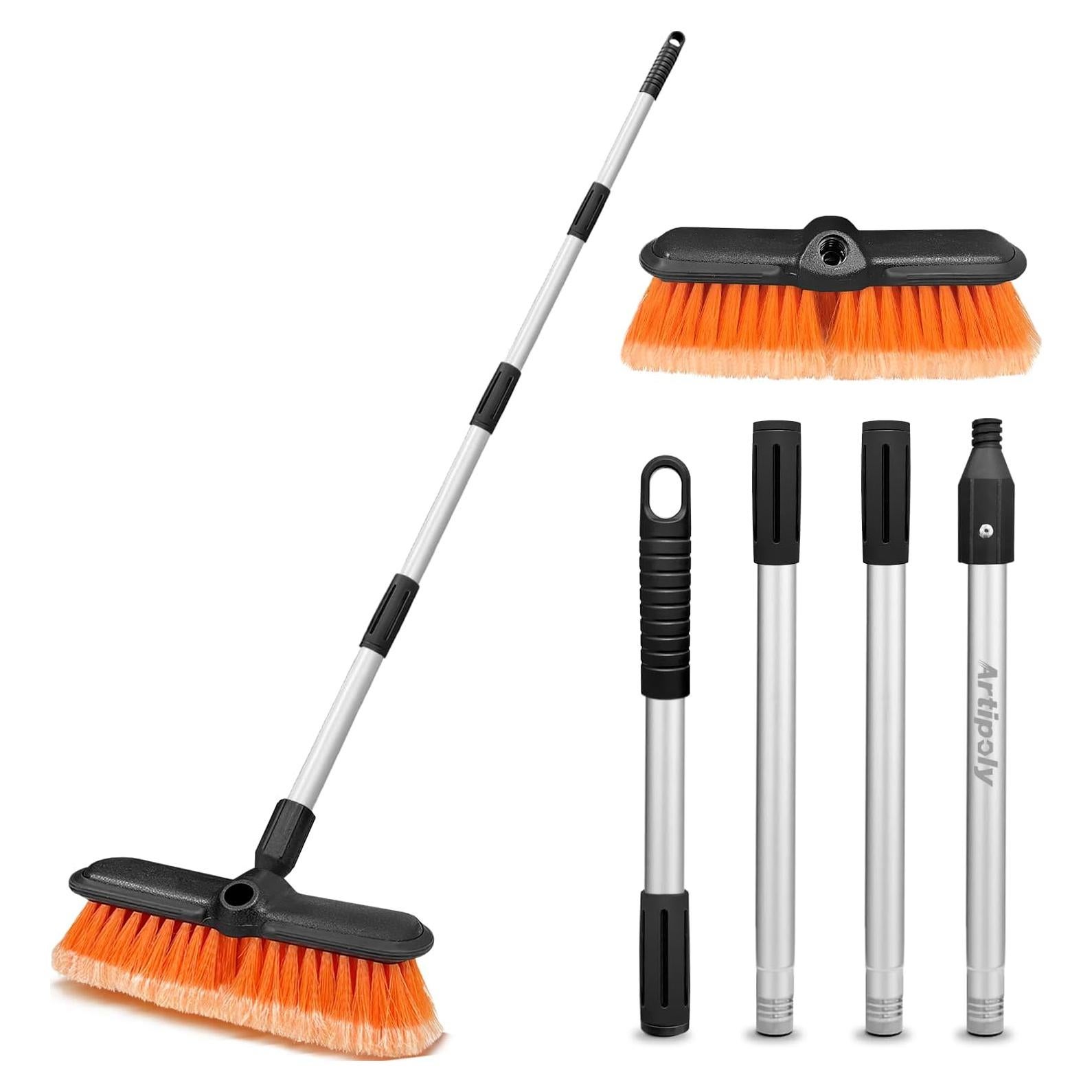 Cepillo de Lavado de Autos ARTIPOLY 10" Suave con Mango 165 cm