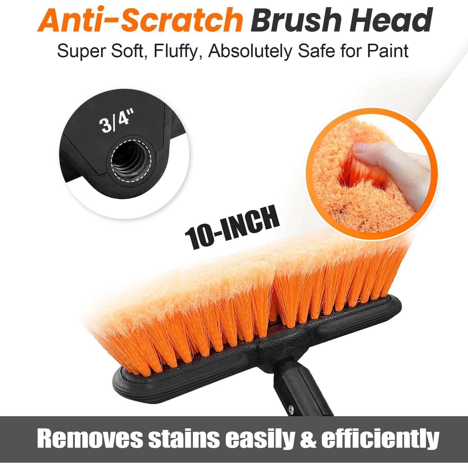 Cepillo de Lavado de Autos ARTIPOLY 10" Suave con Mango 165 cm