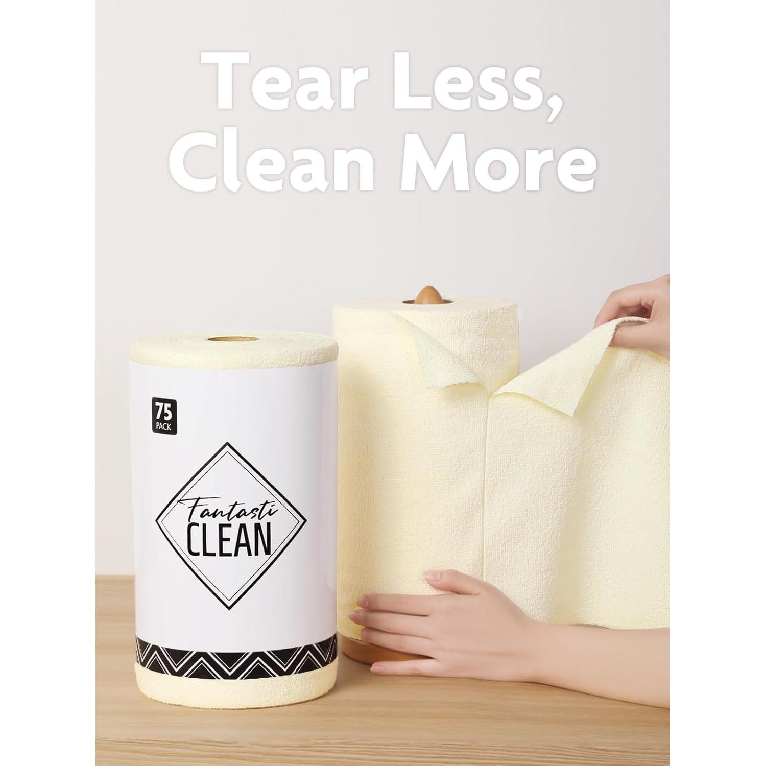 Paños de Microfibra Fantasticlean 75 Unidades 30.48x30.48cm Beige