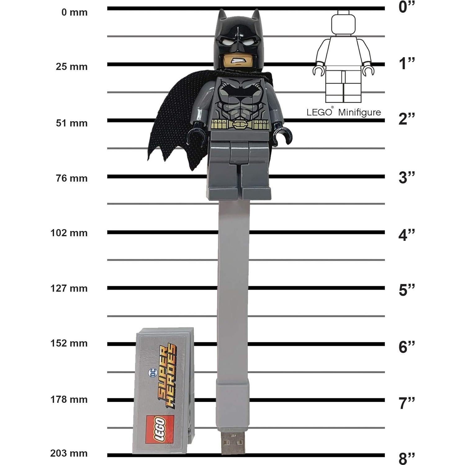 Lego DC Super Heroes Batman USB Book Light (CL20), Ages 6+, Includes 1 Book Light