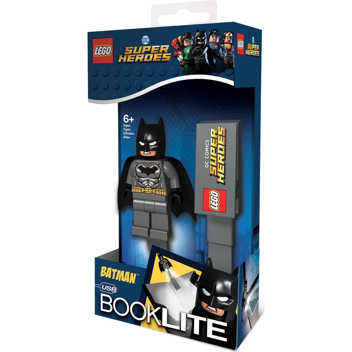 Lego DC Super Heroes Batman USB Book Light (CL20), Ages 6+, Includes 1 Book Light
