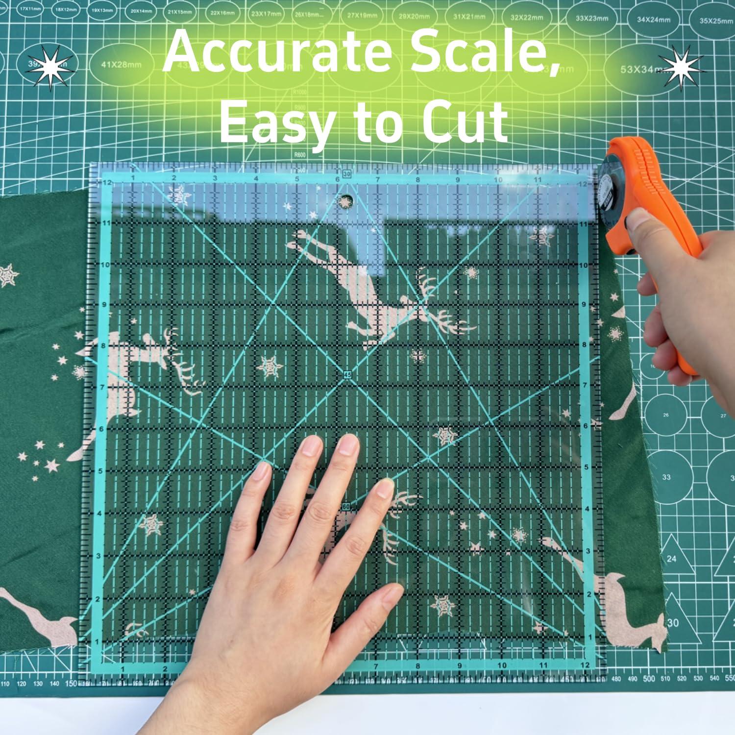 Juego de Reglas de Acolchado Acrílicas BUZHIFF - 7 Piezas