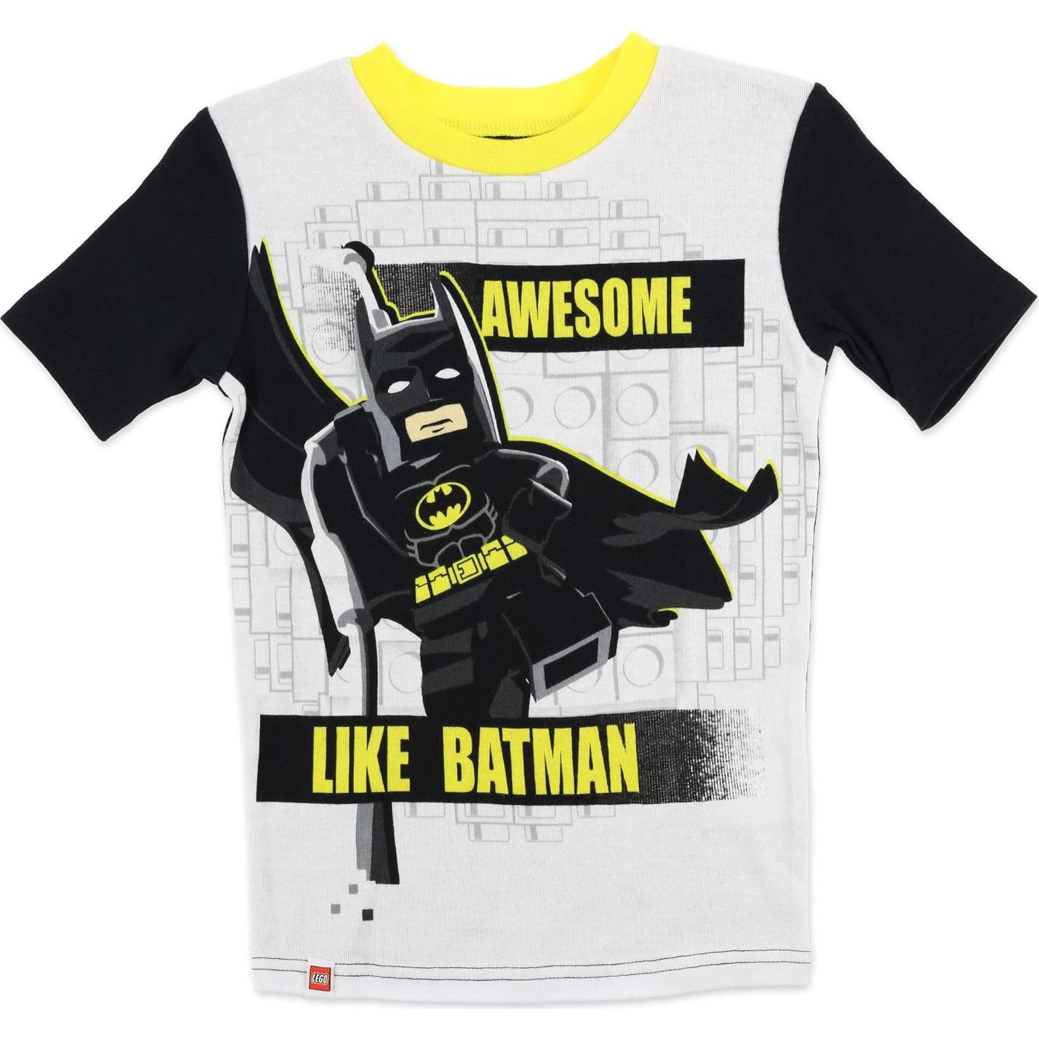 Conjunto de Pijamas LEGO Batman Niños 4 Piezas Algodón Talla 8