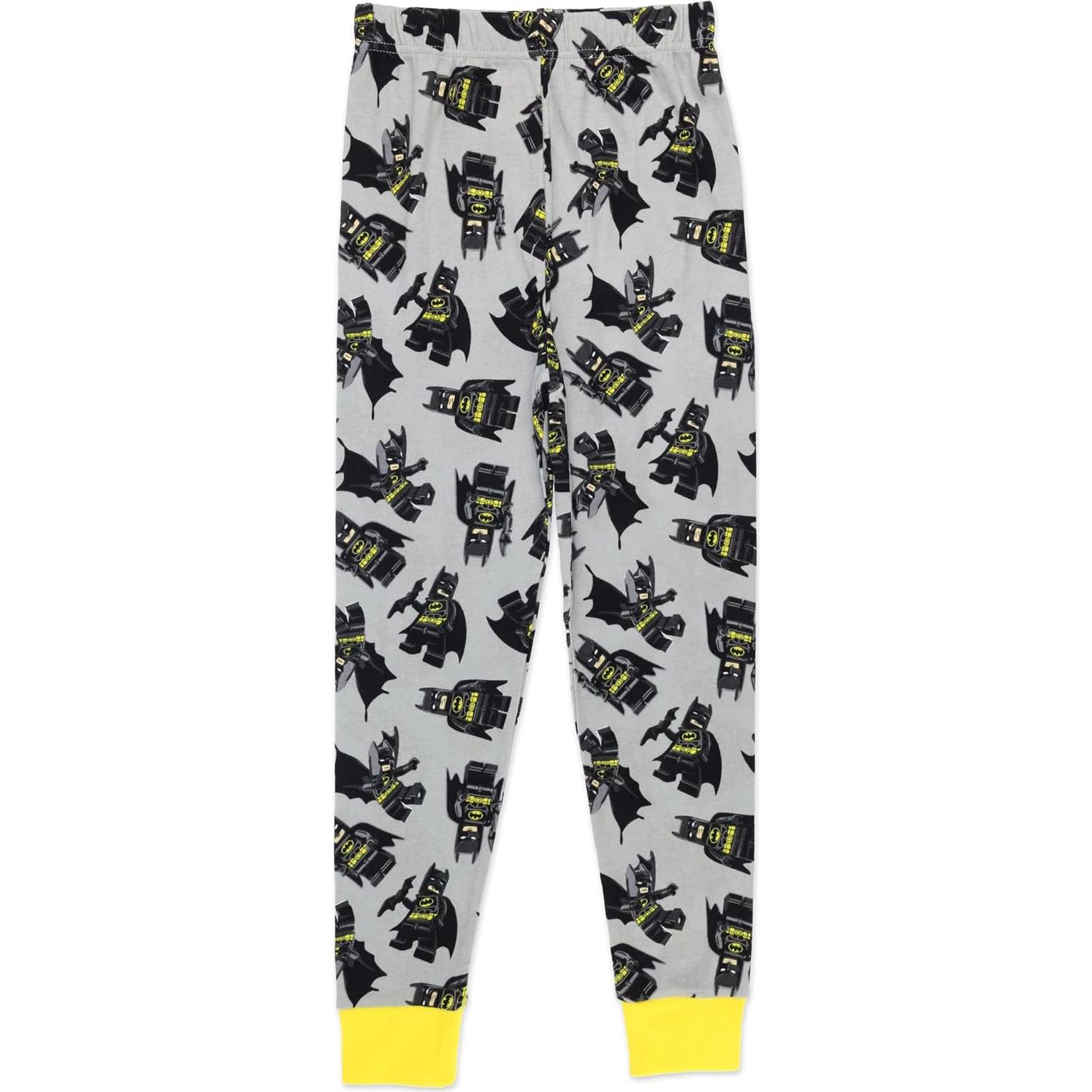 Conjunto de Pijamas LEGO Batman Niños 4 Piezas Algodón Talla 8