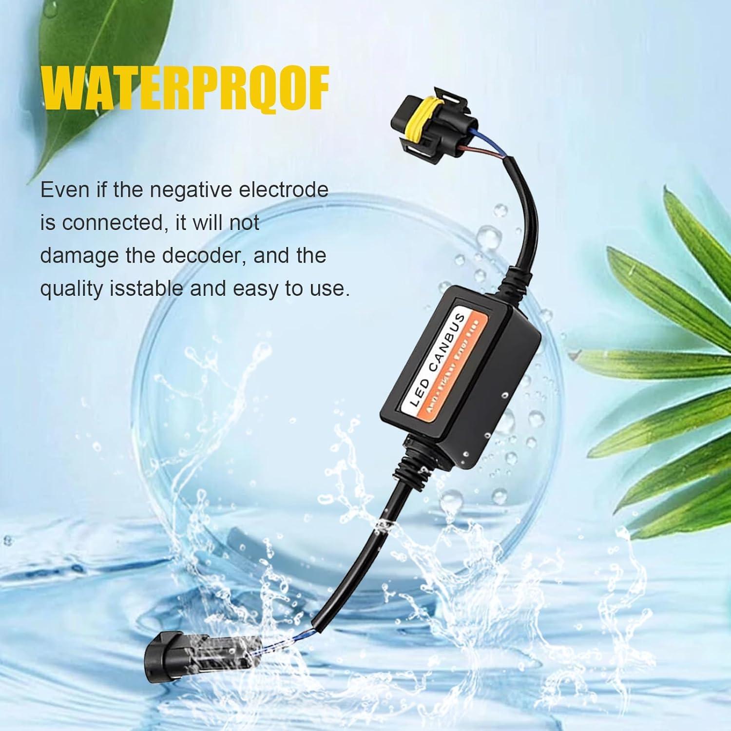 Decodificador LED H11 H8 H9 Polcatay 2 PCS Anti Parpadeo