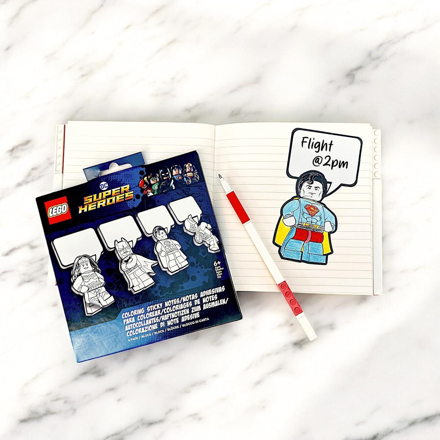 Notas Adhesivas para Colorear LEGO Batman 4 Blocs 25 Hojas