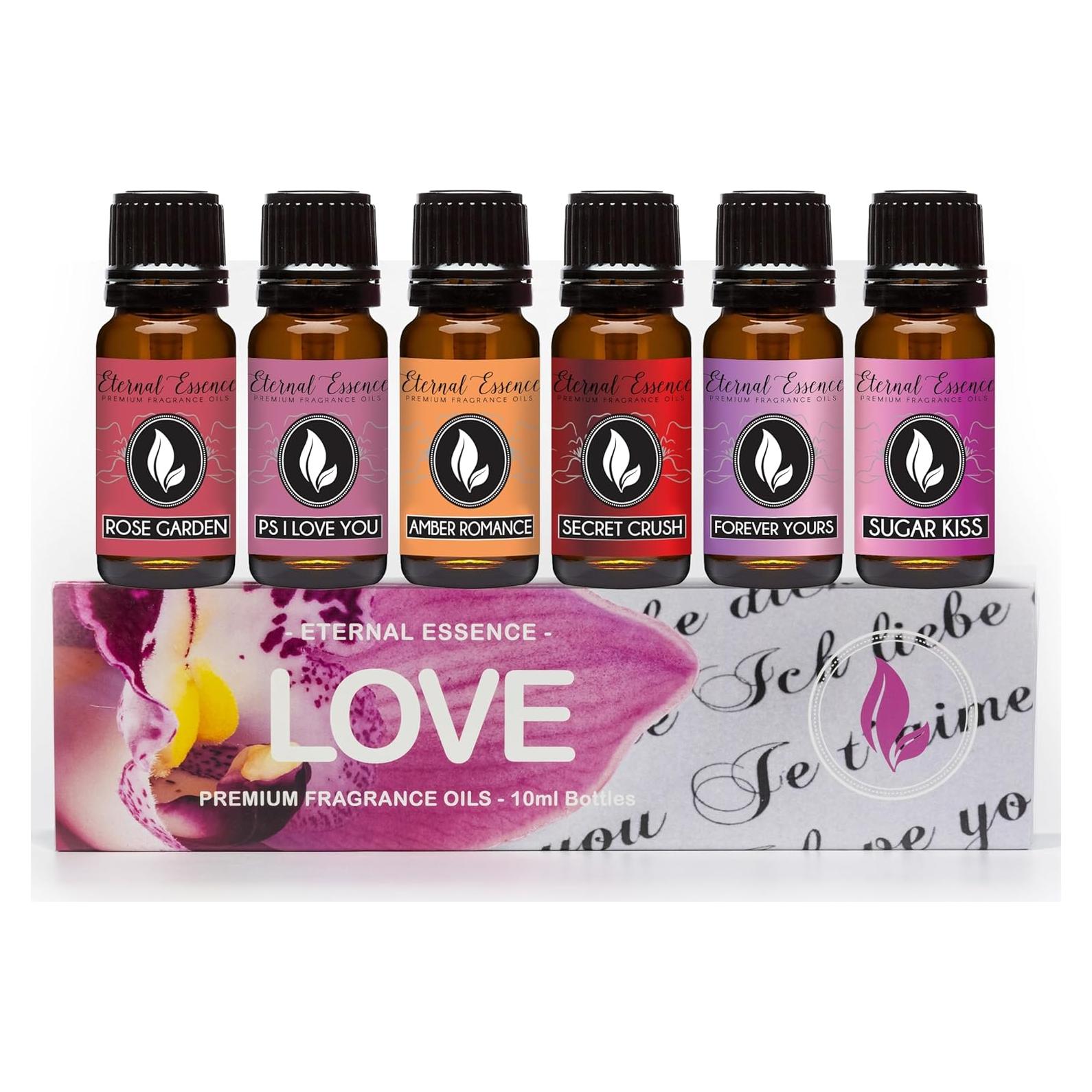 Set de 6 Aceites Aromáticos Esencia Eterna 10ml - Amor