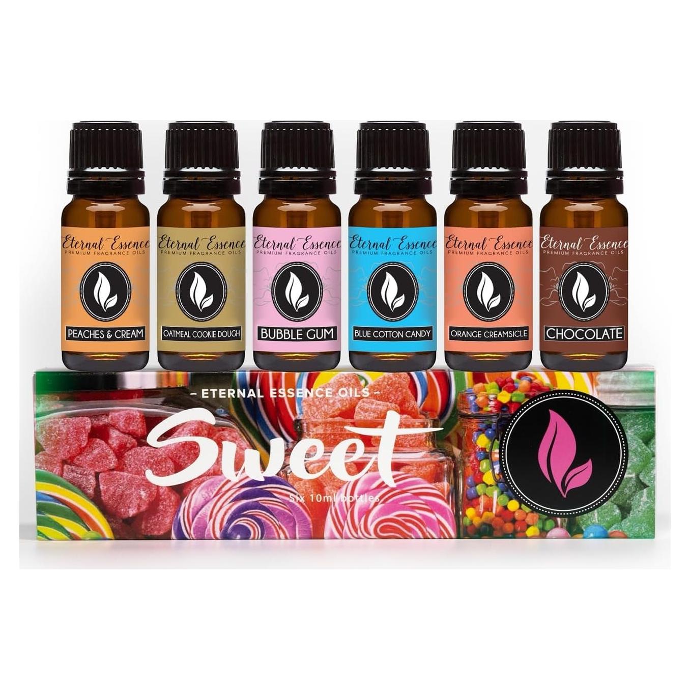 Set de 6 Aceites Aromáticos Dulces Eternal Essence 10ml