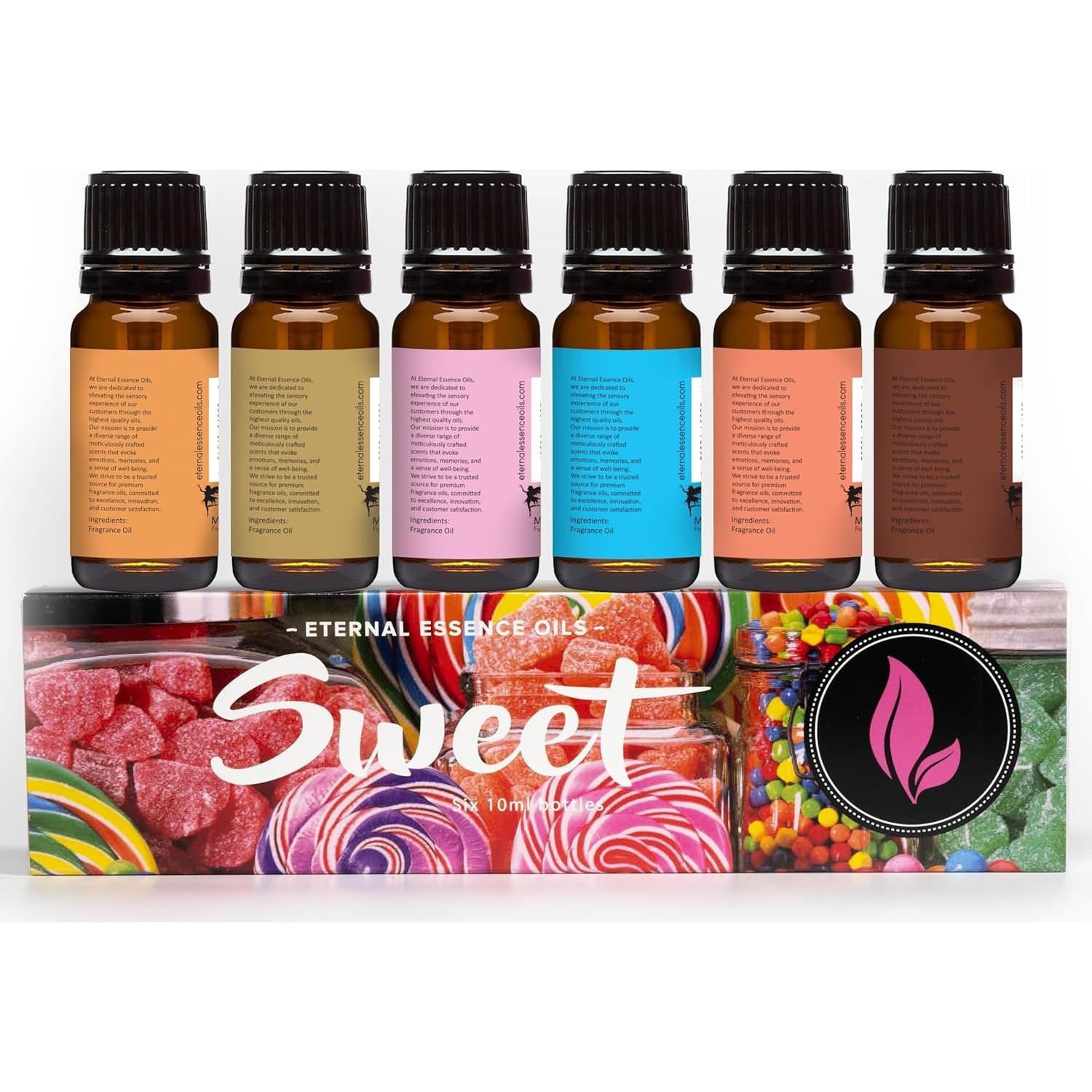 Set de 6 Aceites Aromáticos Dulces Eternal Essence 10ml