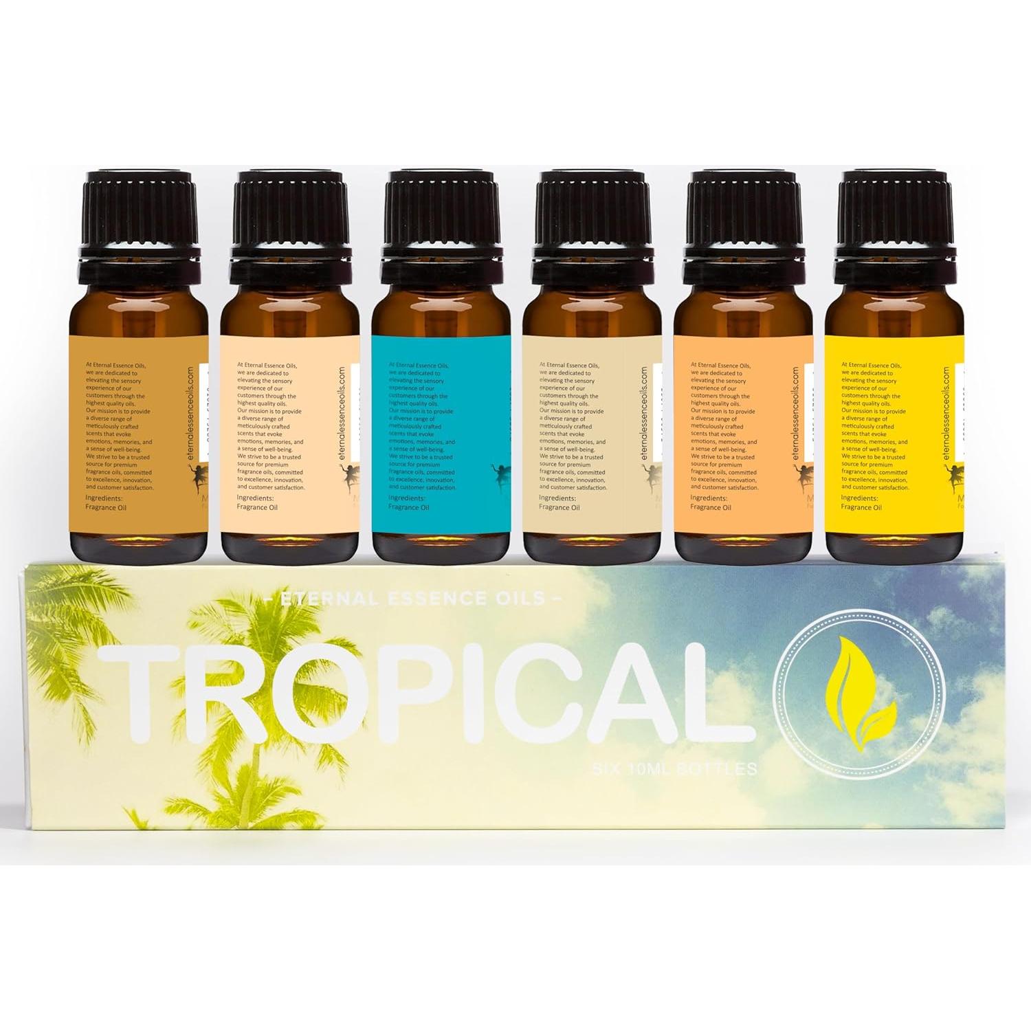 Set de 6 Aceites Aromáticos Tropicales Eternal Essence - 10ml