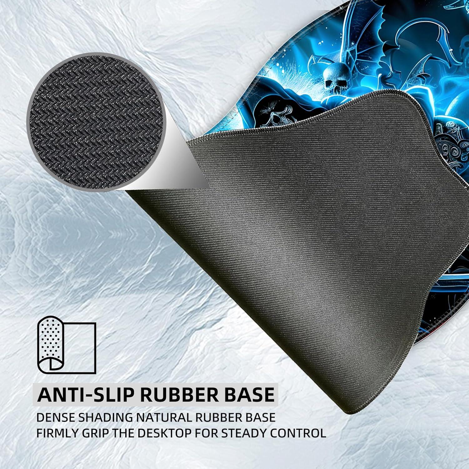 Alfombrilla de Ratón Grande Tudguiloae 90x40 cm Calavera Azul